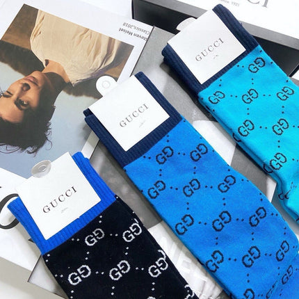 GUCCI 26S MID-CREW SOCKS 405364 (1 BOX)