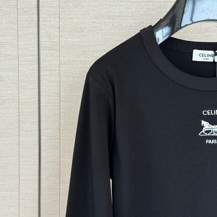 CELINE 26S LONG-SLEEVE CREWNECK T-SHIRT 561