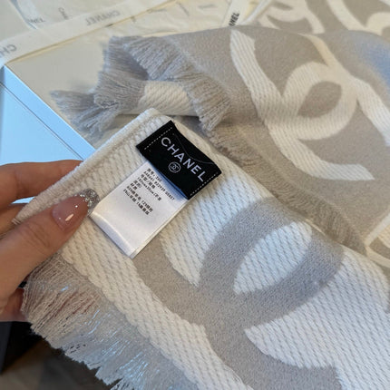 CHANEL 26S SCARF 185 IN WOOL 510946