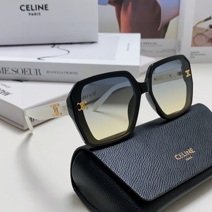 TRIOMPHE SUNGLASSES 548593 IN BLACK AND WHITE ACETATE