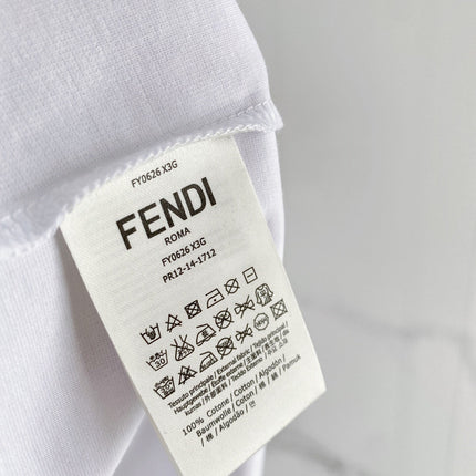 FENDI 26S SHORT-SLEEVE CREWNECK T-SHIRT 566