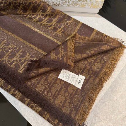 DIOR 26S SCARF 140 IN SILK AND CASHMERE 429181
