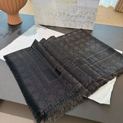 DIOR 26S SCARF 140 IN SILK AND CASHMERE 424267