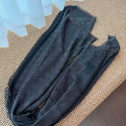 DIOR 26S SCARF 140 IN SILK AND CASHMERE 424267