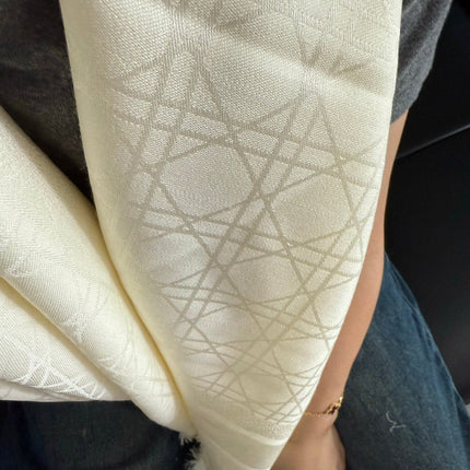 DIOR 26S SCARF 140 IN SILK AND CASHMERE 424258