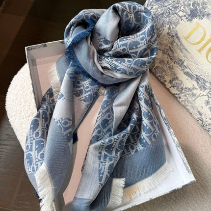 DIOR 26S SCARF 120 IN CASHMERE AND SILK 427390