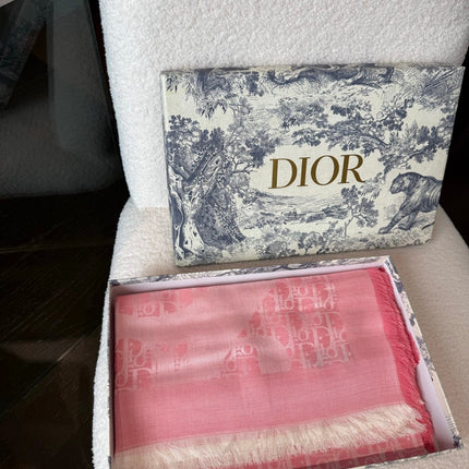 DIOR 26S SCARF 120 IN CASHMERE AND SILK 427391