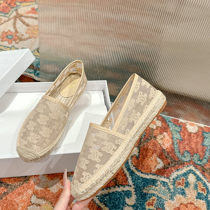 ESPADRILLES IN BEIGE MESH