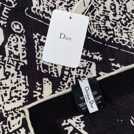 DIOR 26S SCARF 140 IN CASHMERE AND SILK 426188