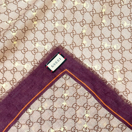 GUCCI 26S SCARF 140 IN CASHMERE 504515