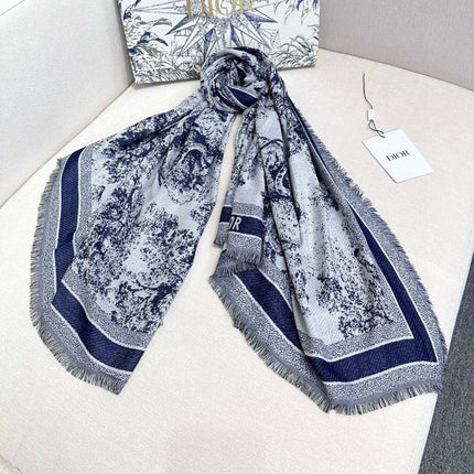 DIOR 26S SCARF 140 IN CASHMERE AND SILK 427199