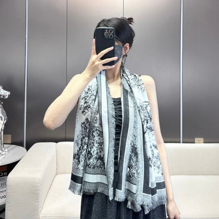 DIOR 26S SCARF 140 IN CASHMERE AND SILK 427200