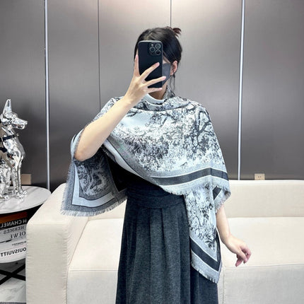 DIOR 26S SCARF 140 IN CASHMERE AND SILK 427200