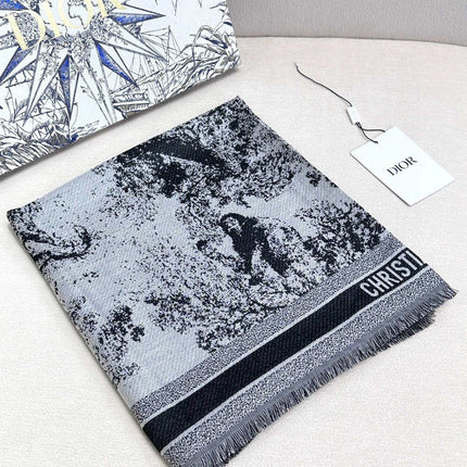 DIOR 26S SCARF 140 IN CASHMERE AND SILK 427200