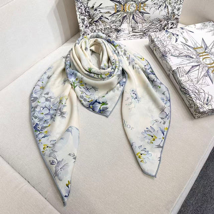 DIOR 26S SCARF 140 IN SILK AND CASHMERE 511151