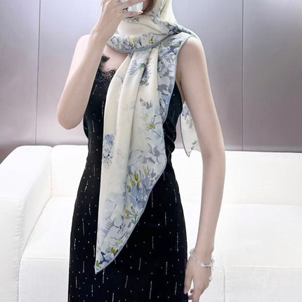 DIOR 26S SCARF 140 IN SILK AND CASHMERE 511151