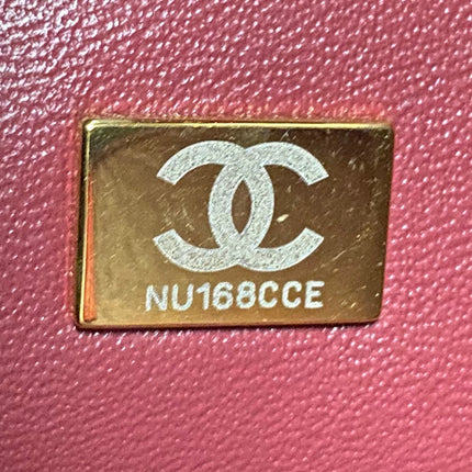 CHANEL 26S HOBO BAG 23 IN DARK RED QUILTED CALFSKIN