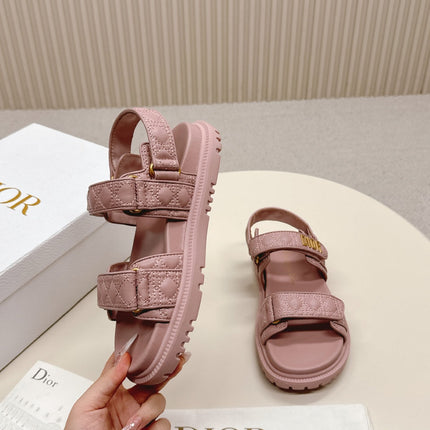 DIOR BACK-STRAP SANDALS 25S IN BABY PINK CALFSKIN