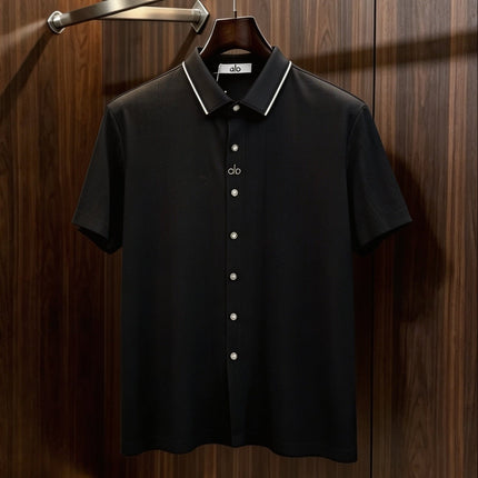 ALO 26S SHORT-SLEEVE BUTTON-UP SHIRT 406