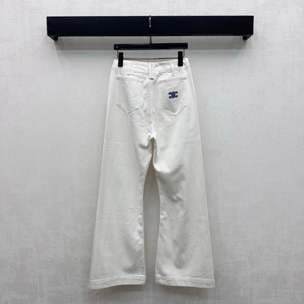 CELINE 26S HIGH-WAIST WIDE-LEG JEANS 649