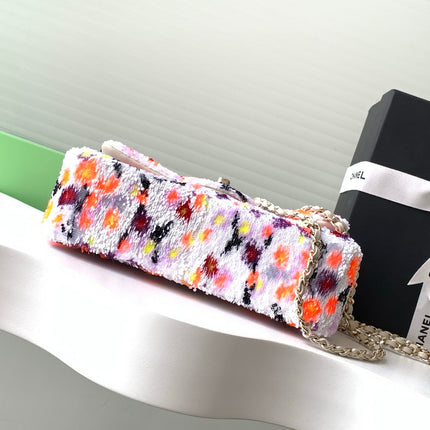 CHANEL 26S CLASSIC FLAP BAG 21 IN MULTICOLOR SEQUINS STYLE 4
