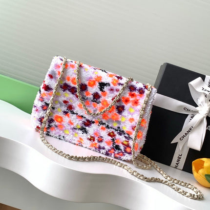 CHANEL 26S CLASSIC FLAP BAG 21 IN MULTICOLOR SEQUINS STYLE 4