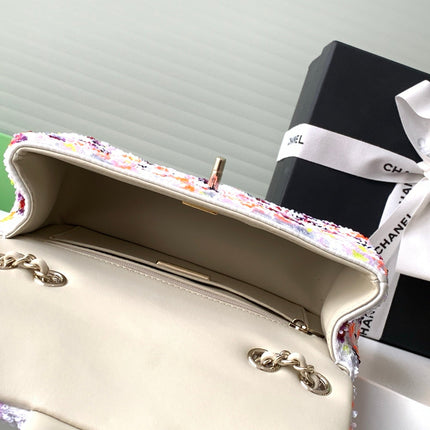 CHANEL 26S CLASSIC FLAP BAG 21 IN MULTICOLOR SEQUINS STYLE 4