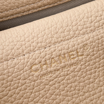 CHANEL 26S SHOULDER BAG 29 IN BEIGE GRAINED CALFSKIN