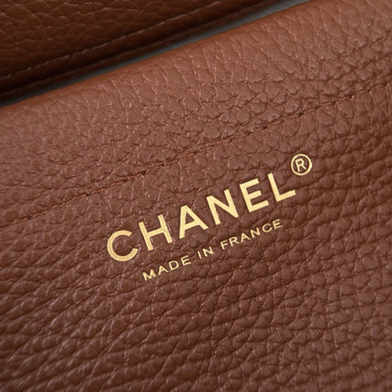 CHANEL 26S SHOULDER BAG 29 IN BROWN GRAINED CALFSKIN