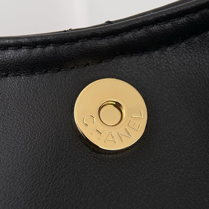 CHANEL 26S SHOPPING TOTE BAG 45 IN BLACK QUILTED CALFSKIN