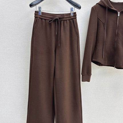ALO 26S ZIP-UP HOODIE AND FLARED PANTS SET 377
