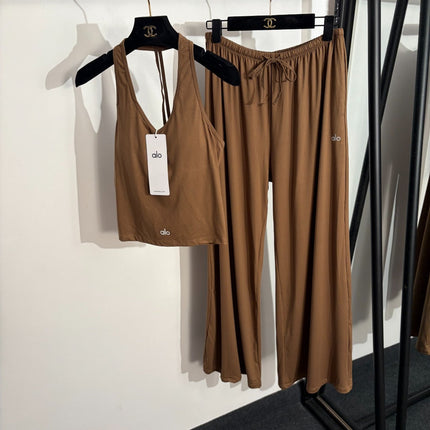 ALO 26S TANK TOP AND WIDE-LEG PANTS SET 454