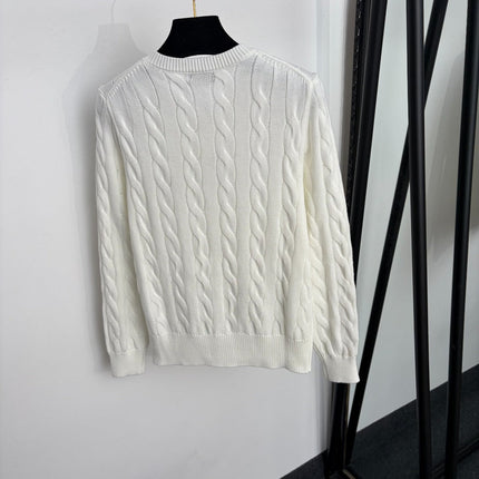 RALPH LAUREN 26S BEAR-EMBROIDERED CABLE-KNIT CARDIGAN 677