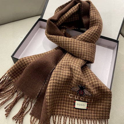GUCCI 26S SCARF 180 IN CASHMERE 504464