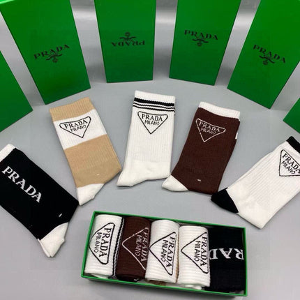 PRADA 26S CREW SOCKS 177242 (1 BOX)