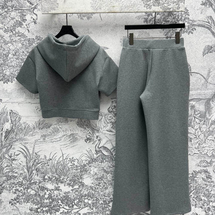 Loewe 25 Sweatshirt Suit Gray Cotton